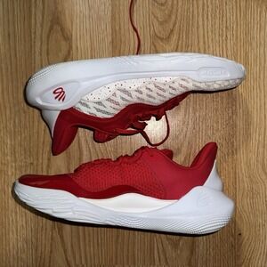 Under Armour Men's Curry 11 Team Size 11 Red/White |3027637-100|